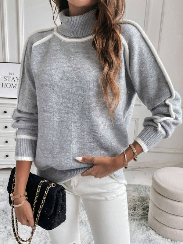 Women's Knitted Autumn Sweater | Casual Long Sleeve Pullover