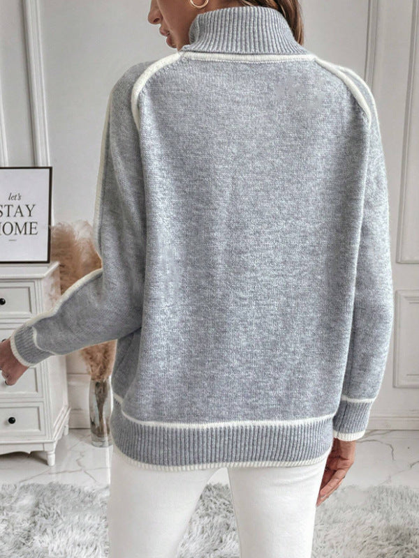 Women's Knitted Autumn Sweater | Casual Long Sleeve Pullover