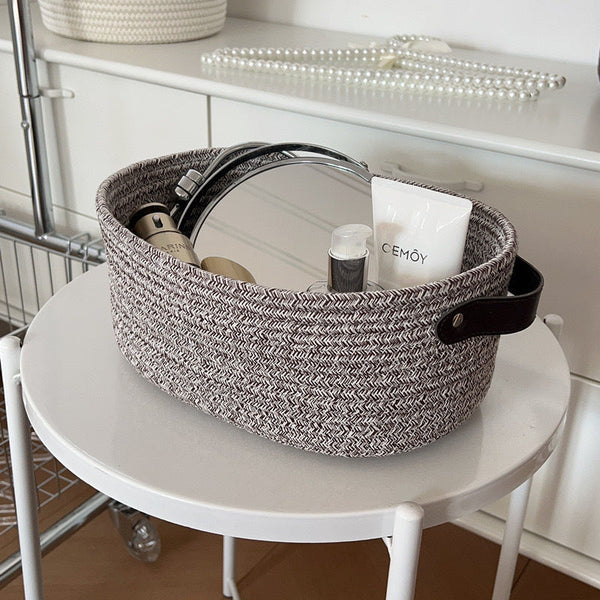 Artisanal Oval Cotton Baskets