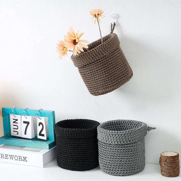Cozy & Crafty: Handwoven Cotton Wall Baskets for Stylish Storage