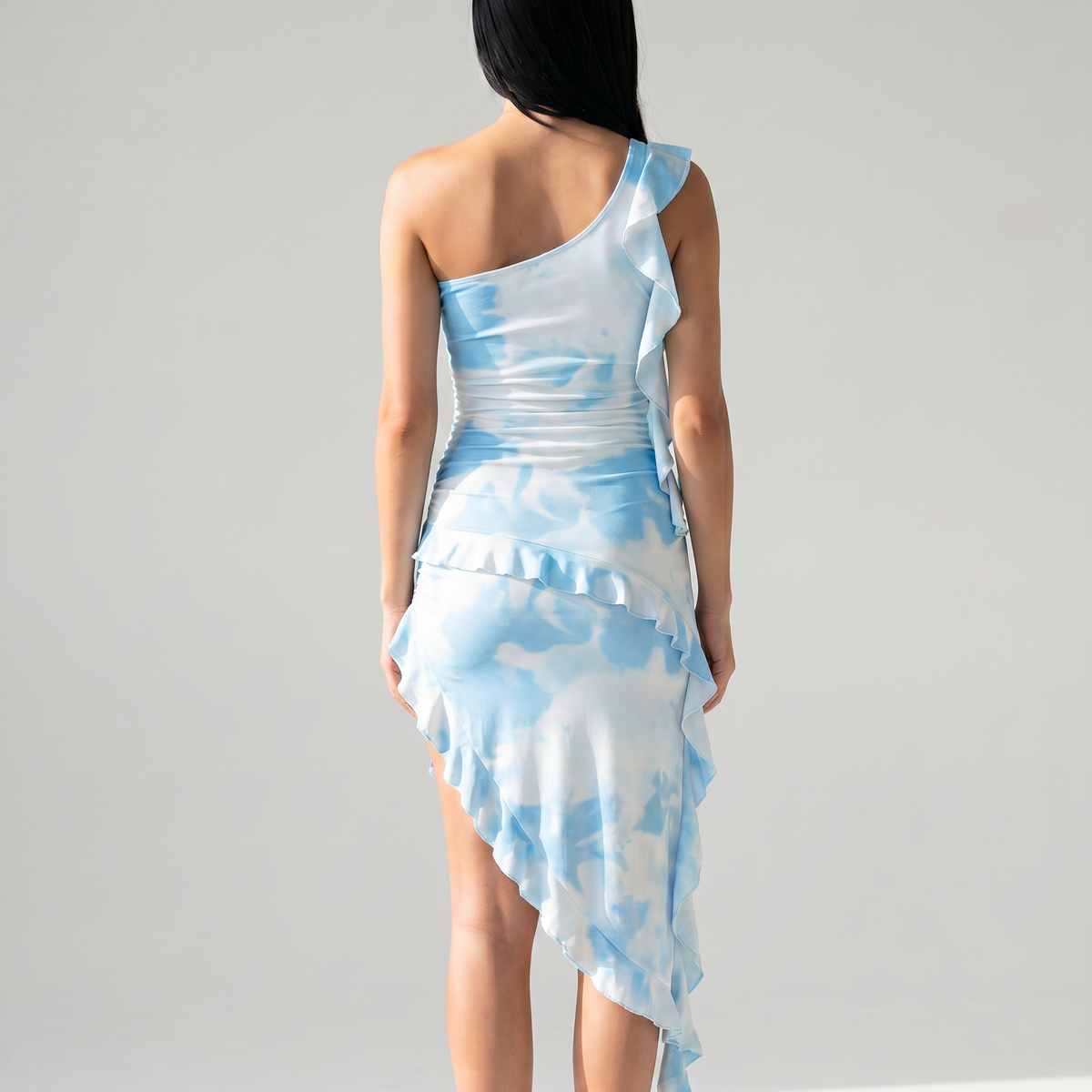 Maxine | One-Shoulder Bodycon Dress with Ruffle Detail