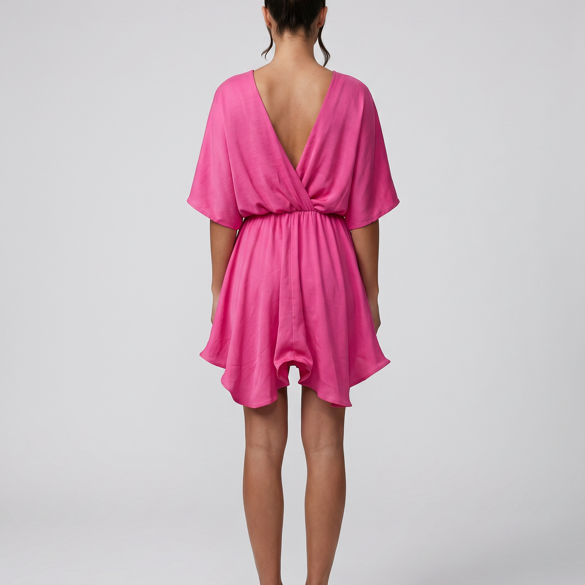 Blair | Mini Dress with Flutter Sleeves and Ruffle Hem