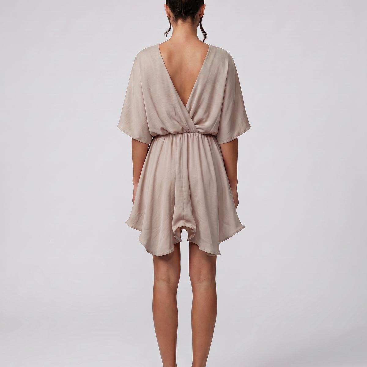 Blair | Mini Dress with Flutter Sleeves and Ruffle Hem
