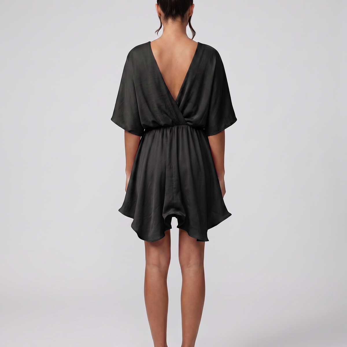Blair | Mini Dress with Flutter Sleeves and Ruffle Hem
