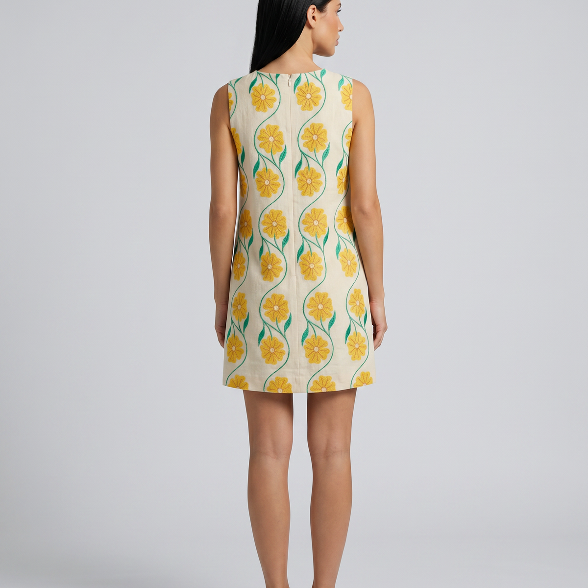 Sofia | Sleeveless Mini Dress with Floral Print