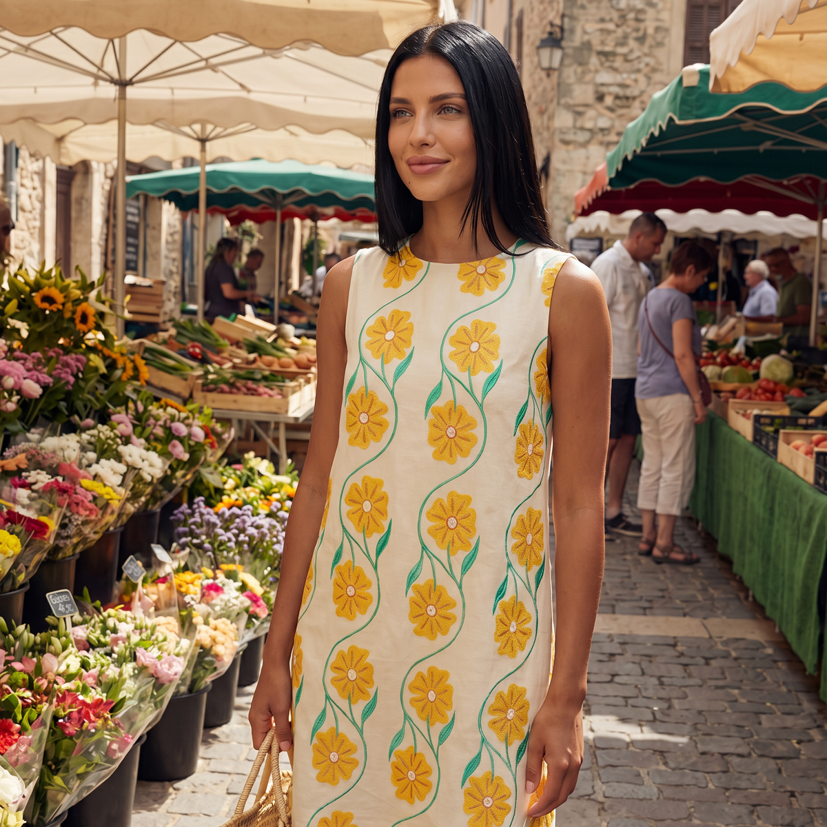 Sofia | Sleeveless Mini Dress with Floral Print