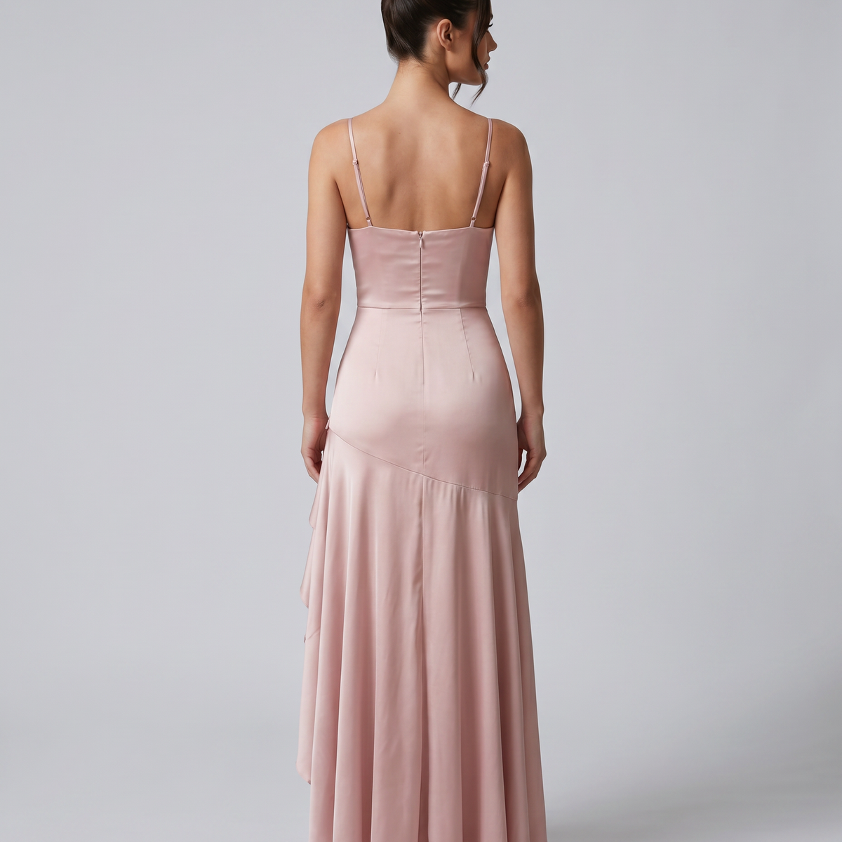 Chiara | Maxi Dress with Cowl Neck and Ruffle Hem