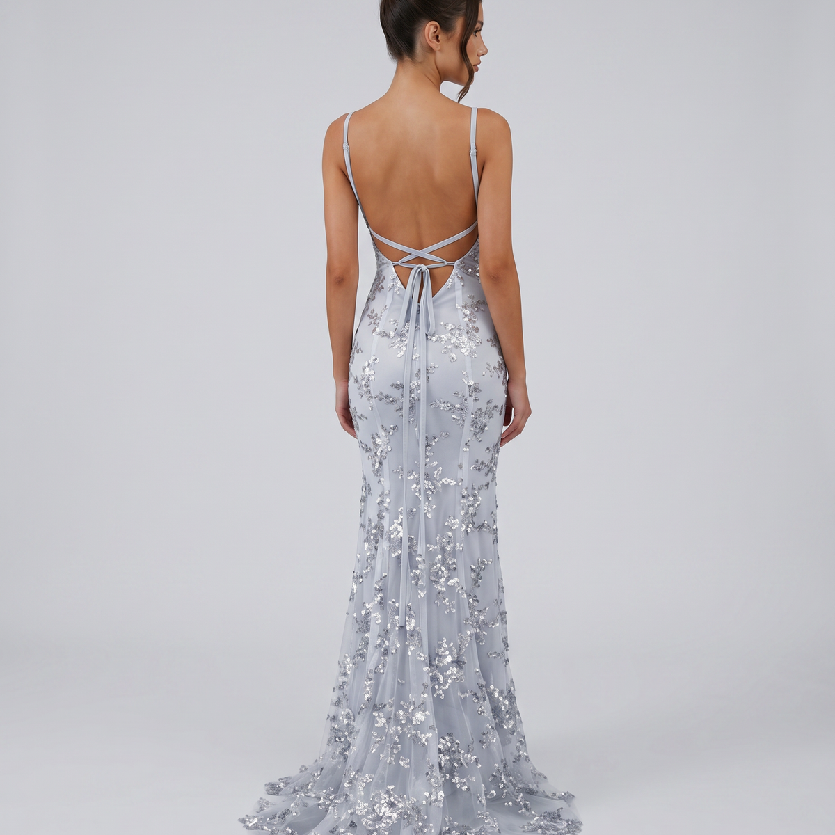 Rita | Maxi Dress with Deep V-Neck and Embellished Detail