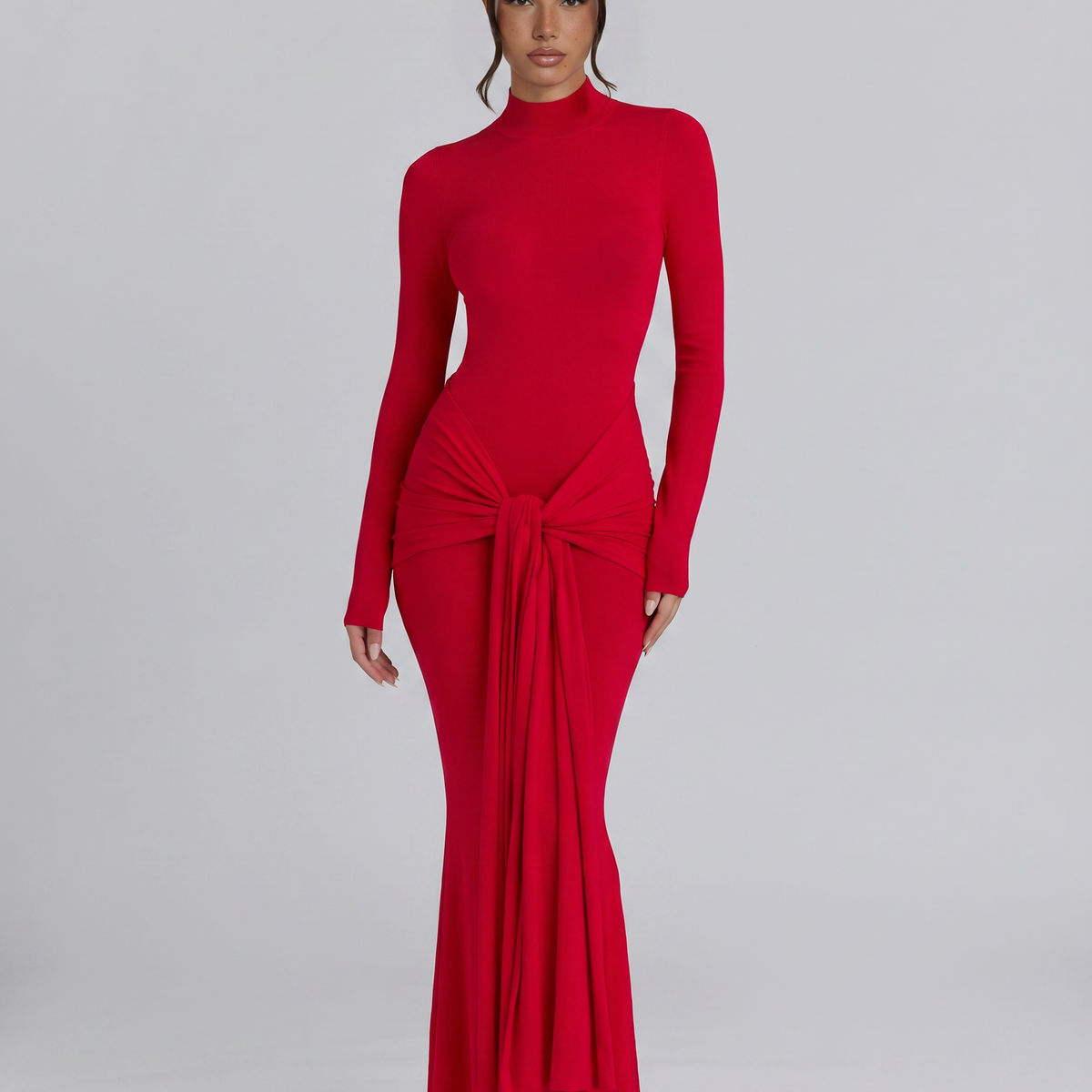 Daphne | Maxi Dress with Hip Drape Detail