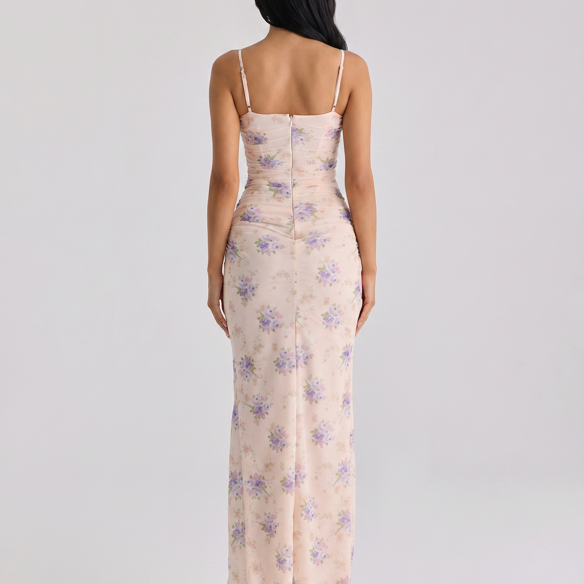 Estelle | Maxi Dress with Floral Print and Side Slit