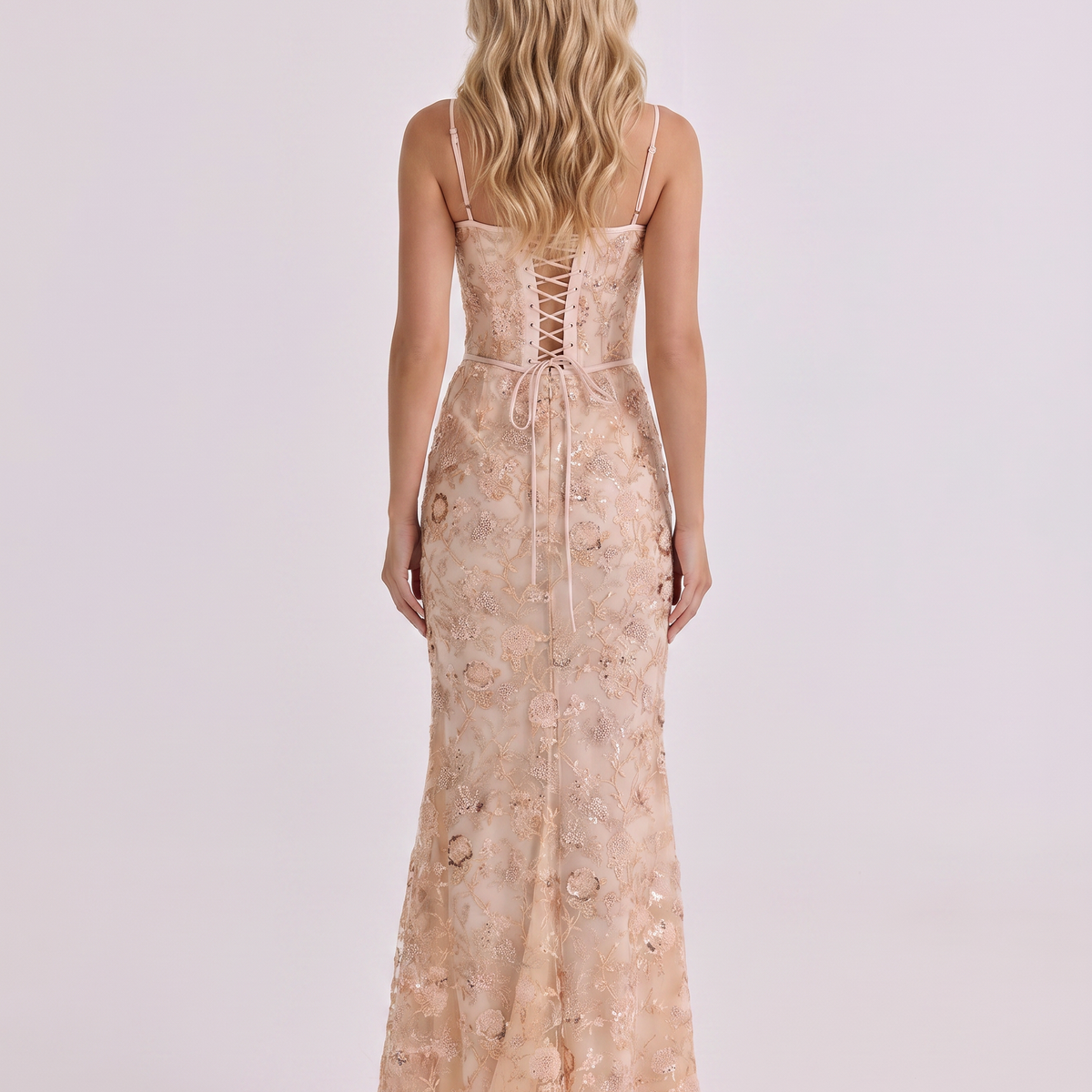 Landry | Corset Maxi Dress with Beaded Embellishment