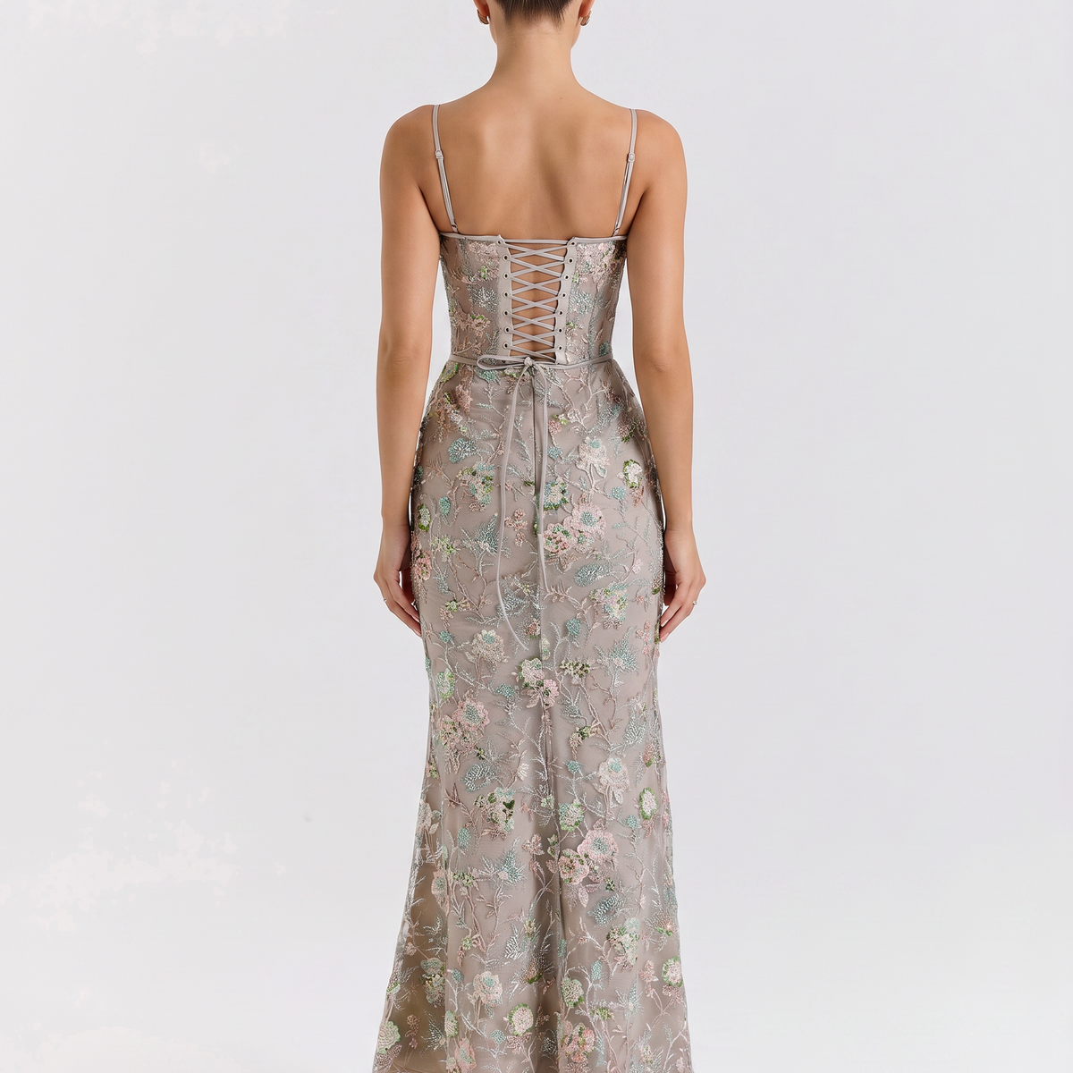 Landry | Corset Maxi Dress with Beaded Embellishment