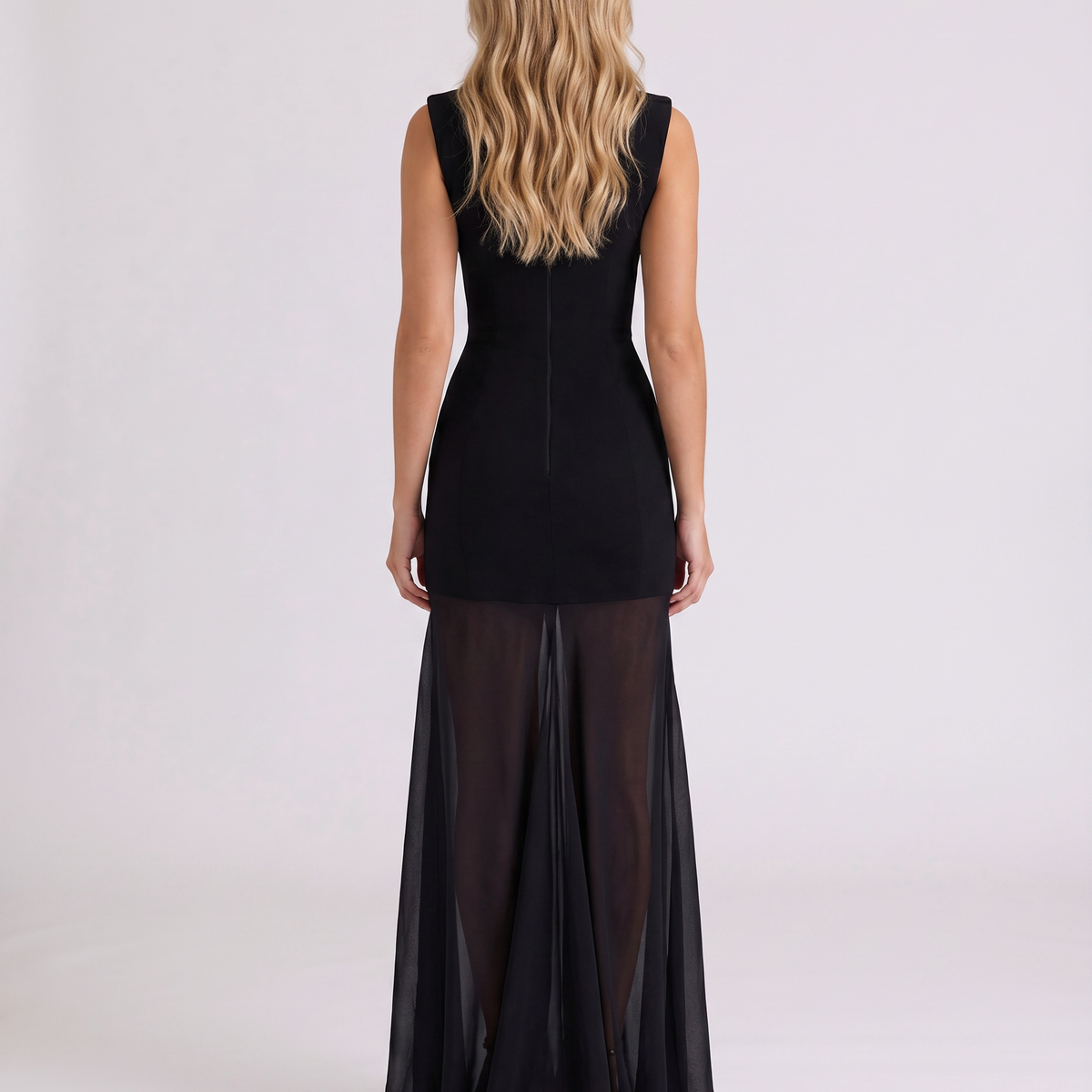 Novah | Maxi Dress With Plunge Keyhole Front