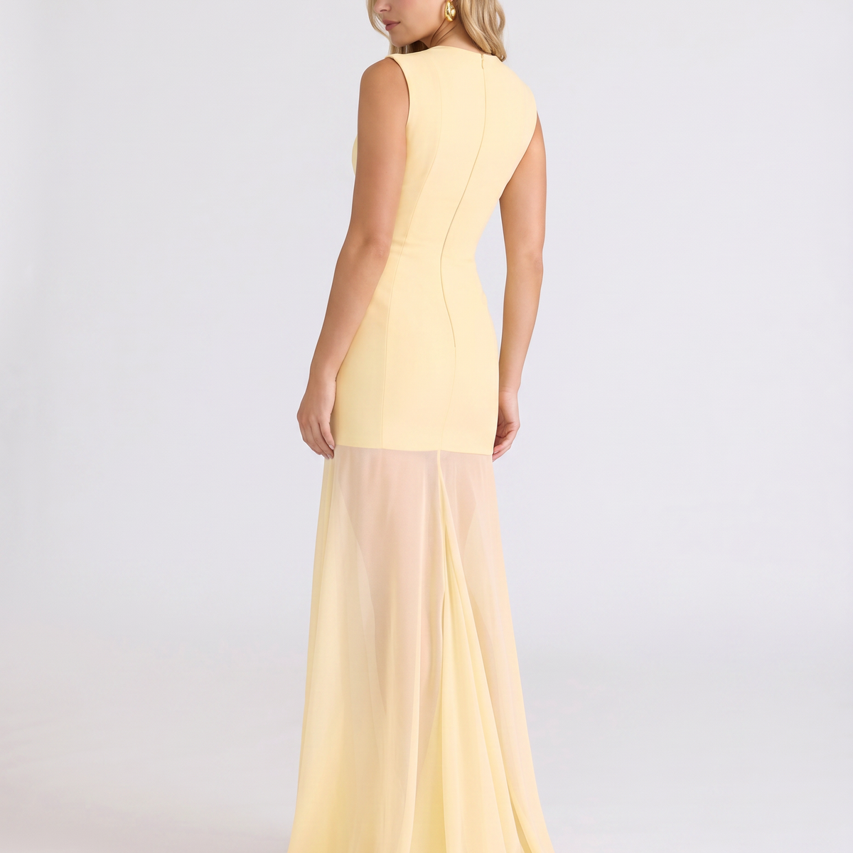 Novah | Maxi Dress With Plunge Keyhole Front