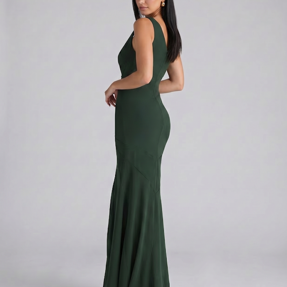 Marcy | Panelled Maxi Dress with Spaghetti Straps