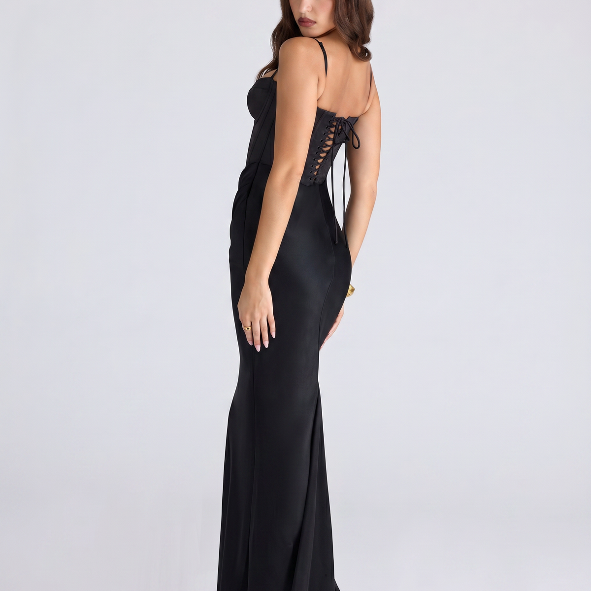 Lorie | Maxi Dress with Draped Corset Bodice