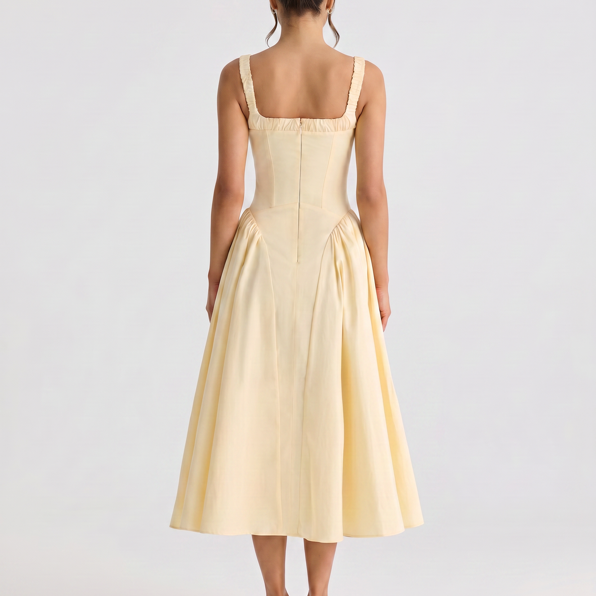 Viola | Midi Sundress with Gathered Skirt