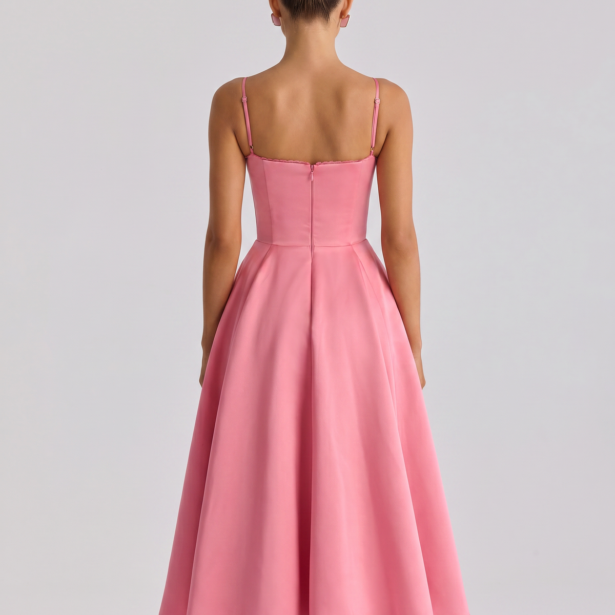 Camryn | Midi Dress with Sweetheart Neckline and Tulle Skirt