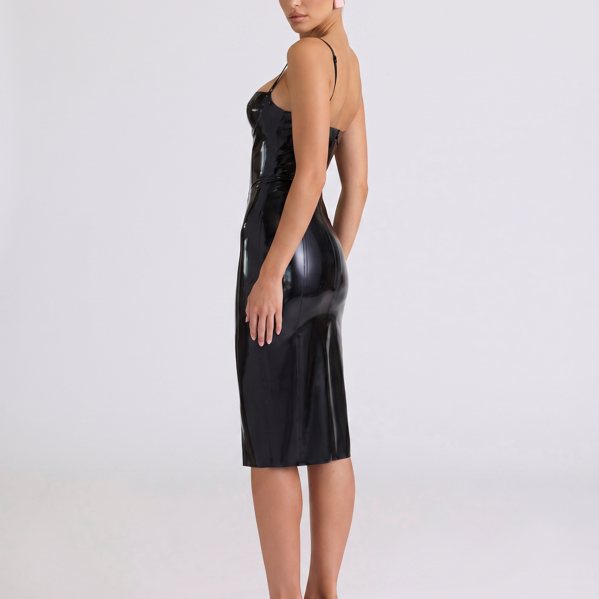 Shia | Midi Dress with Structured Bodice and Fitted Silhouette
