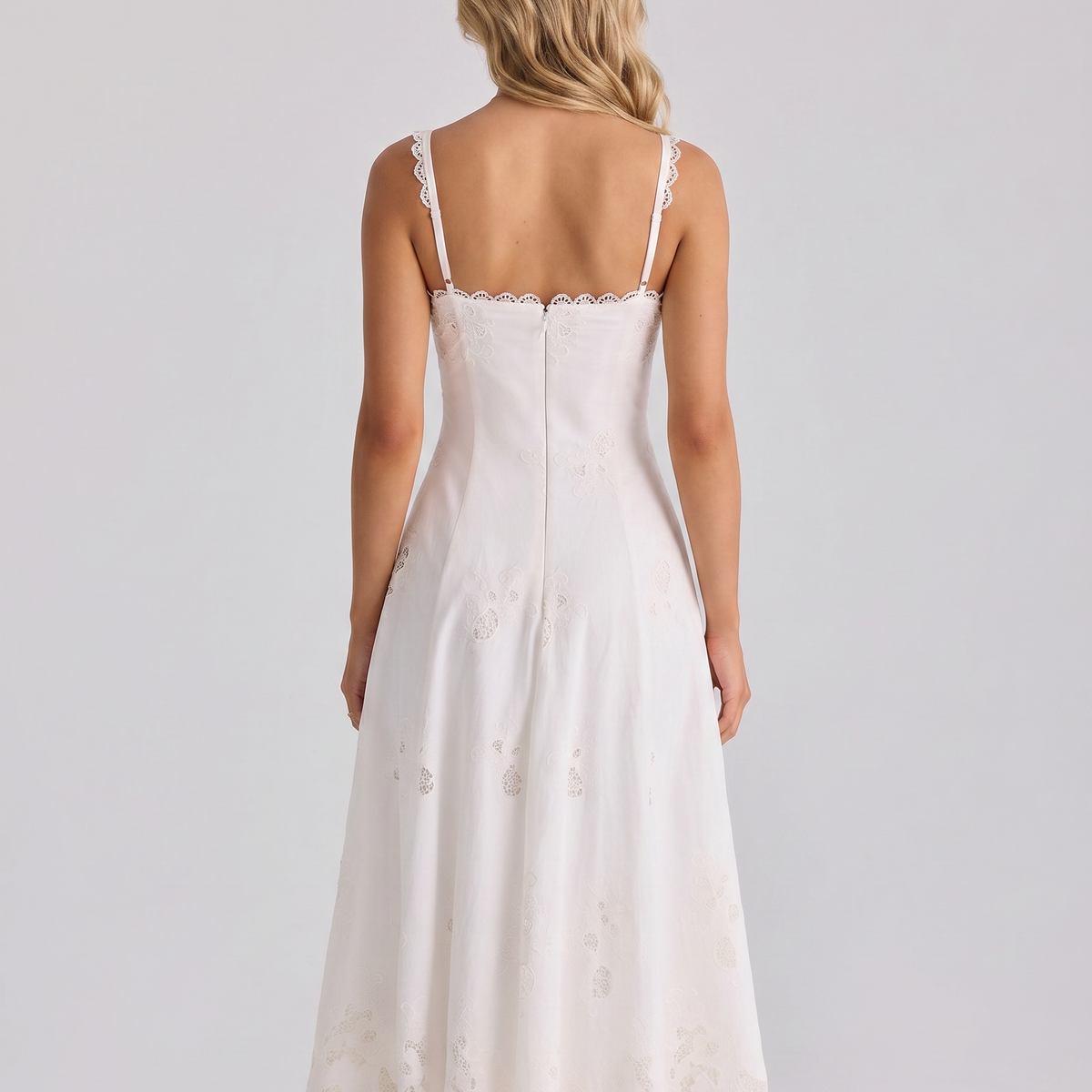 Sorrel | Midi Sundress with Broderie Anglaise Detail