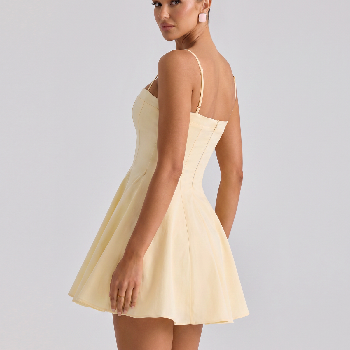 Sandi | Flared Mini Sundress with Thin Straps