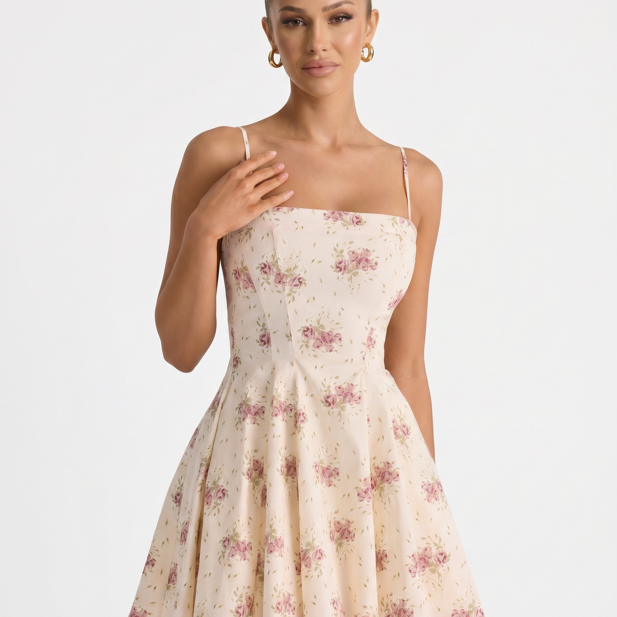 Sandi | Flared Mini Sundress with Thin Straps