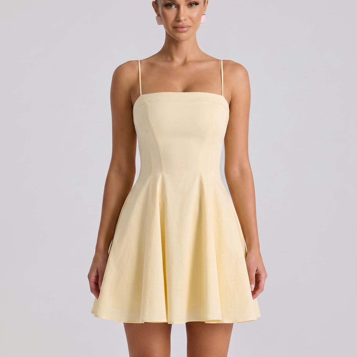 Sandi | Flared Mini Sundress with Thin Straps