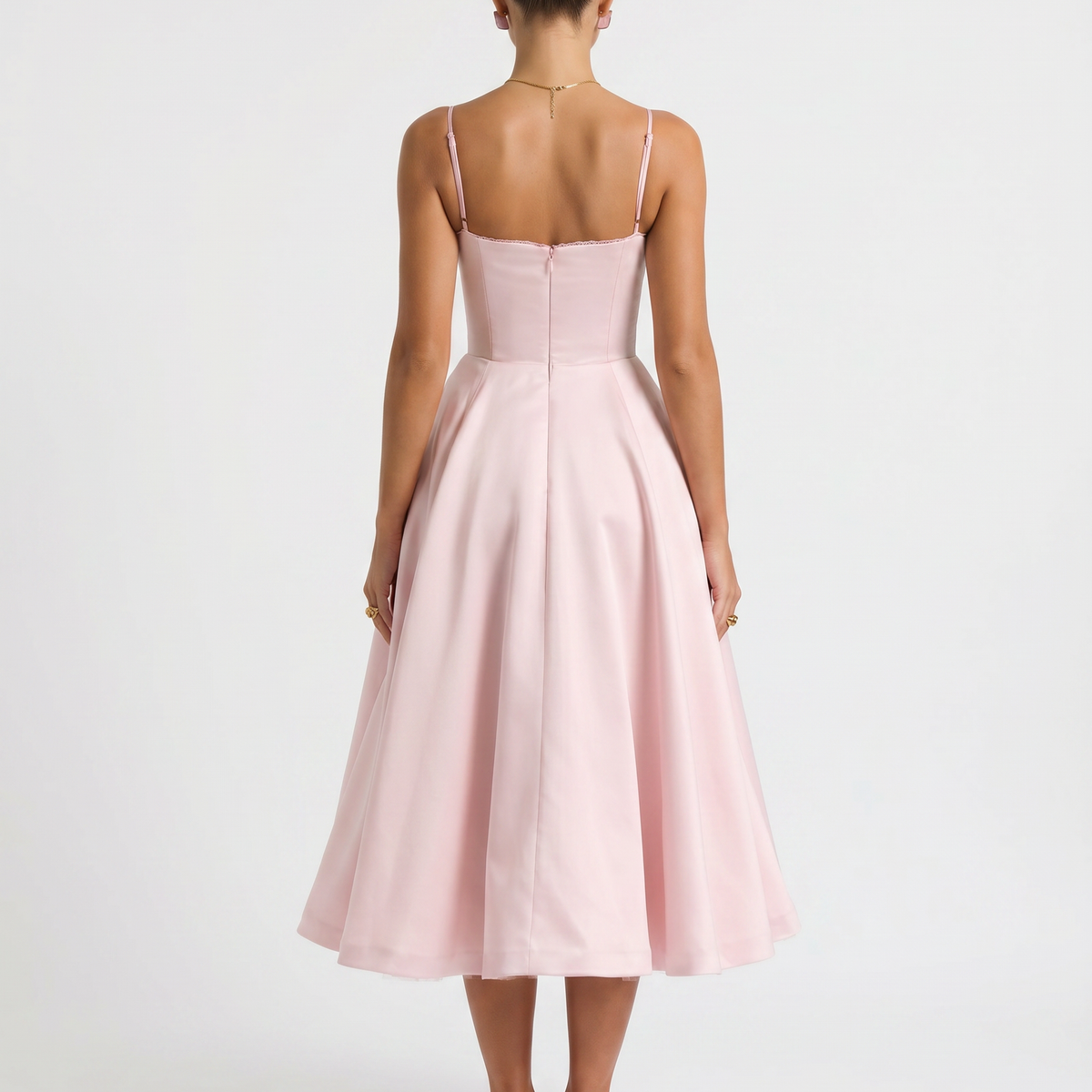 Jianna | Midi Dress with Tulle Skirt and Underwired Bodice
