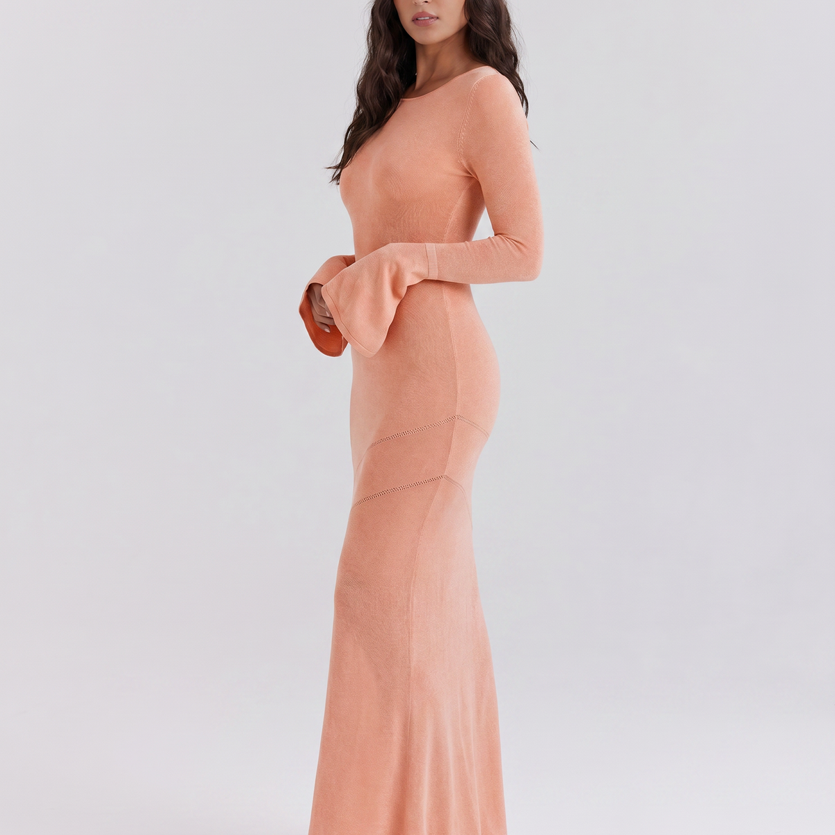 Camryn | Knit Maxi Dress with Cut-Out Bodice