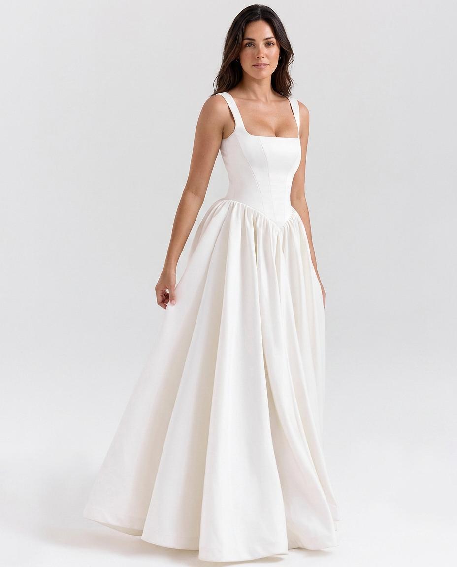 Sybil | Satin-Look Corset Bridal Gown