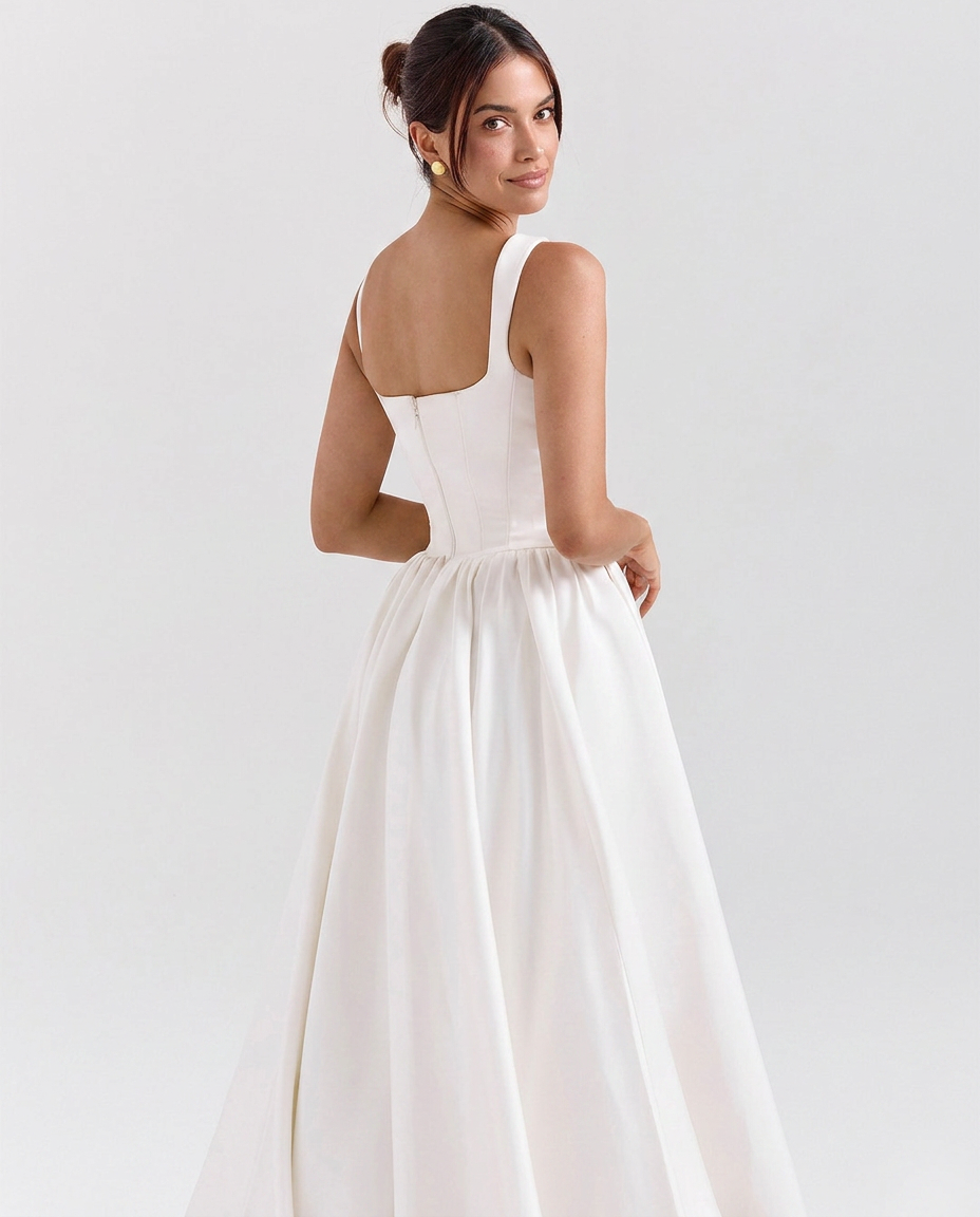 Sybil | Satin-Look Corset Bridal Gown