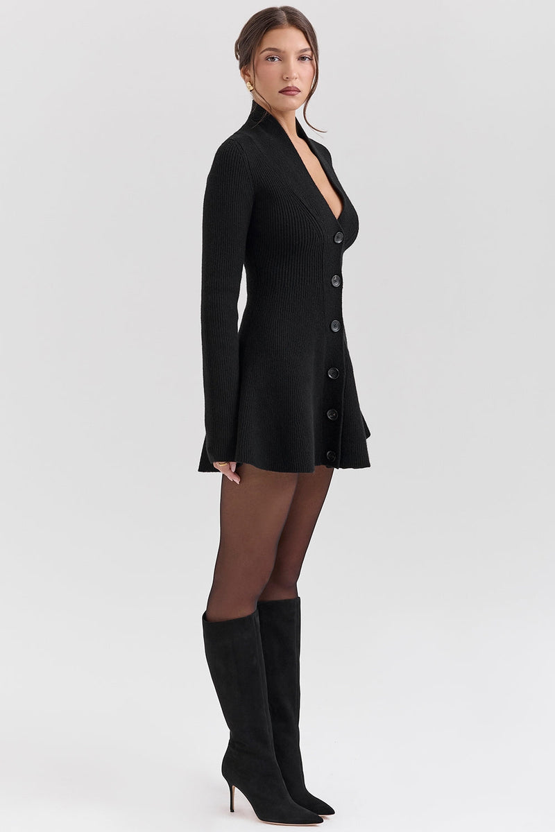 Earlene | Knitted Cardigan Mini Dress