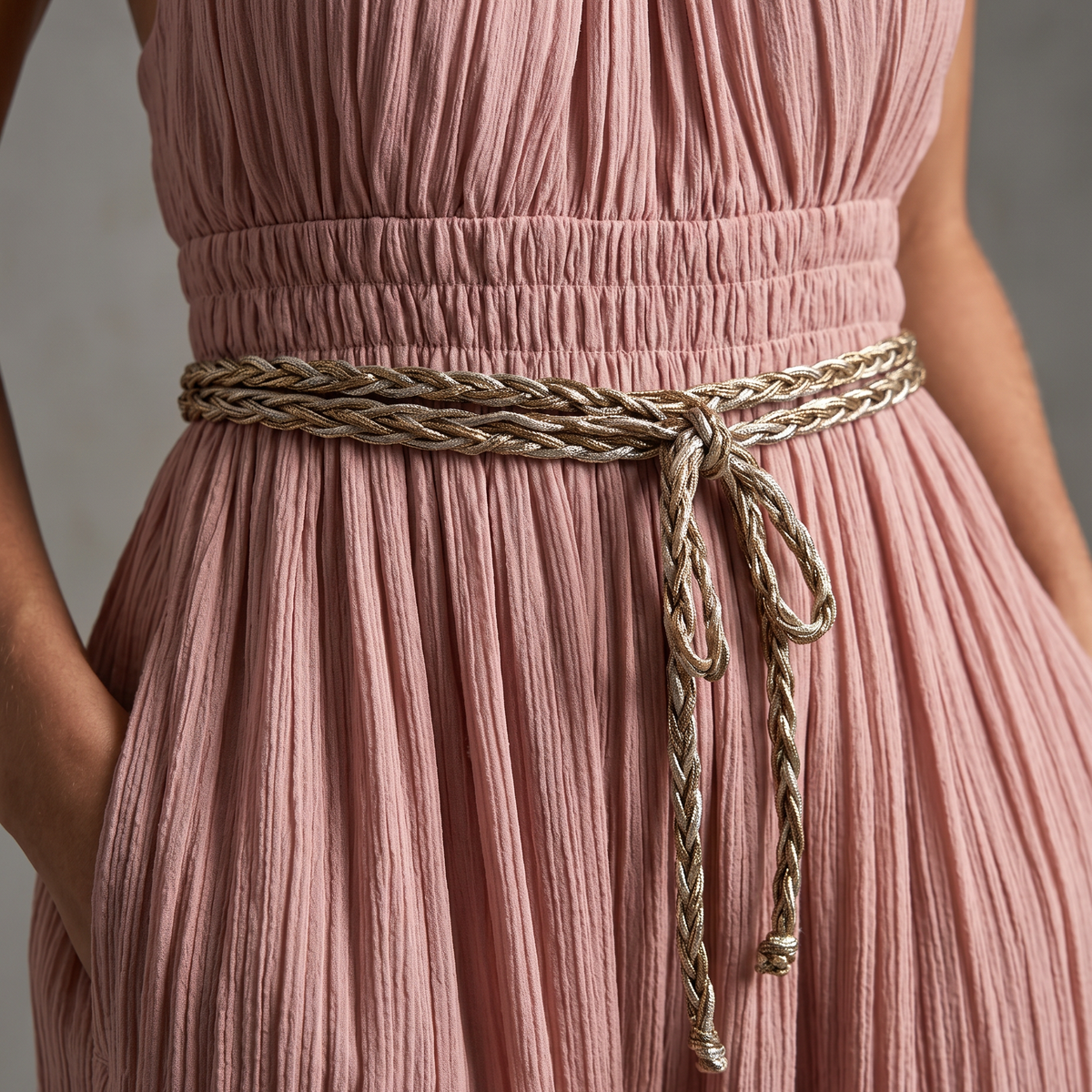 Bridget | Pleated Halter Neck Wide-Leg Jumpsuit