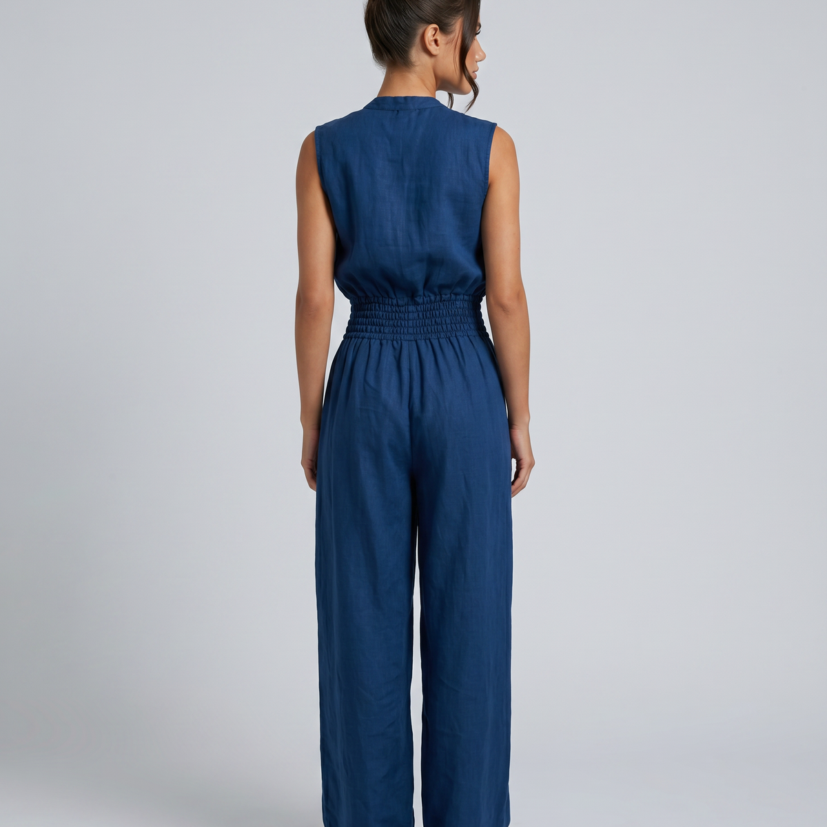 Karina | Sleeveless Drawstring Jumpsuit