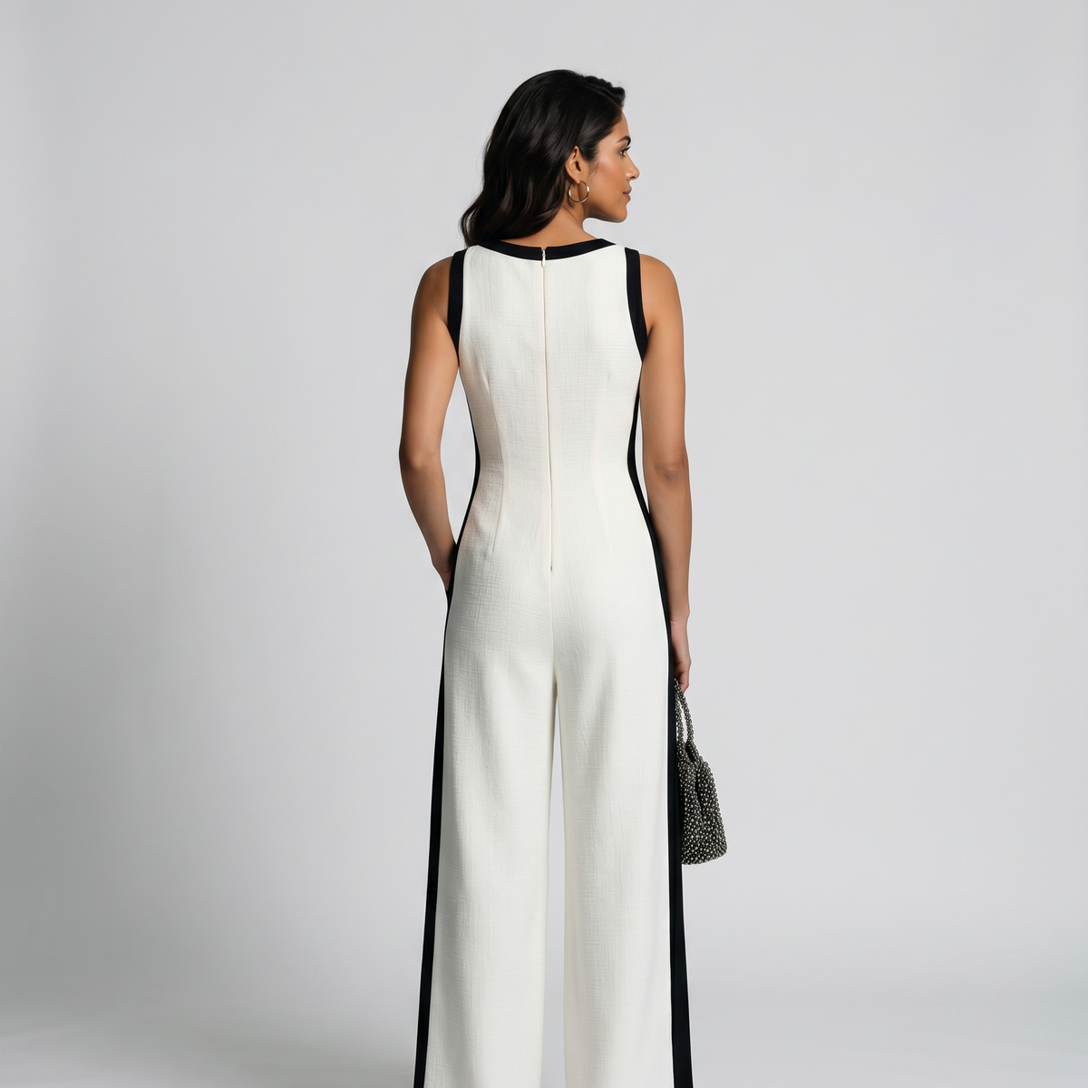 Michael | Colour Block Wide-Leg Jumpsuit
