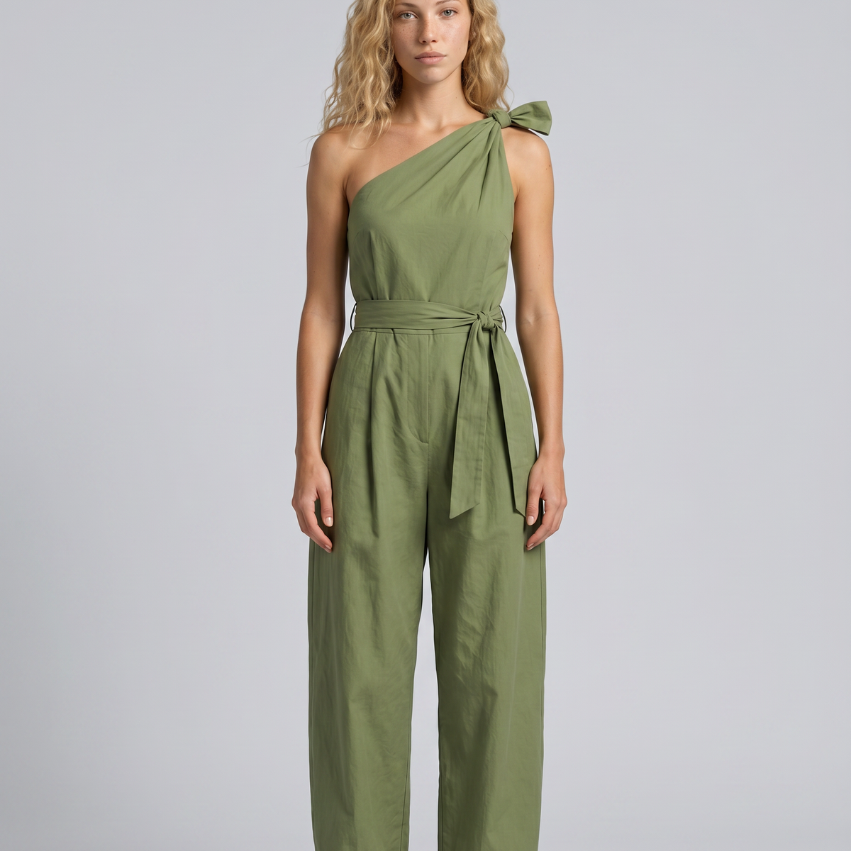 Leslie | One-Shoulder Wide-Leg Jumpsuit