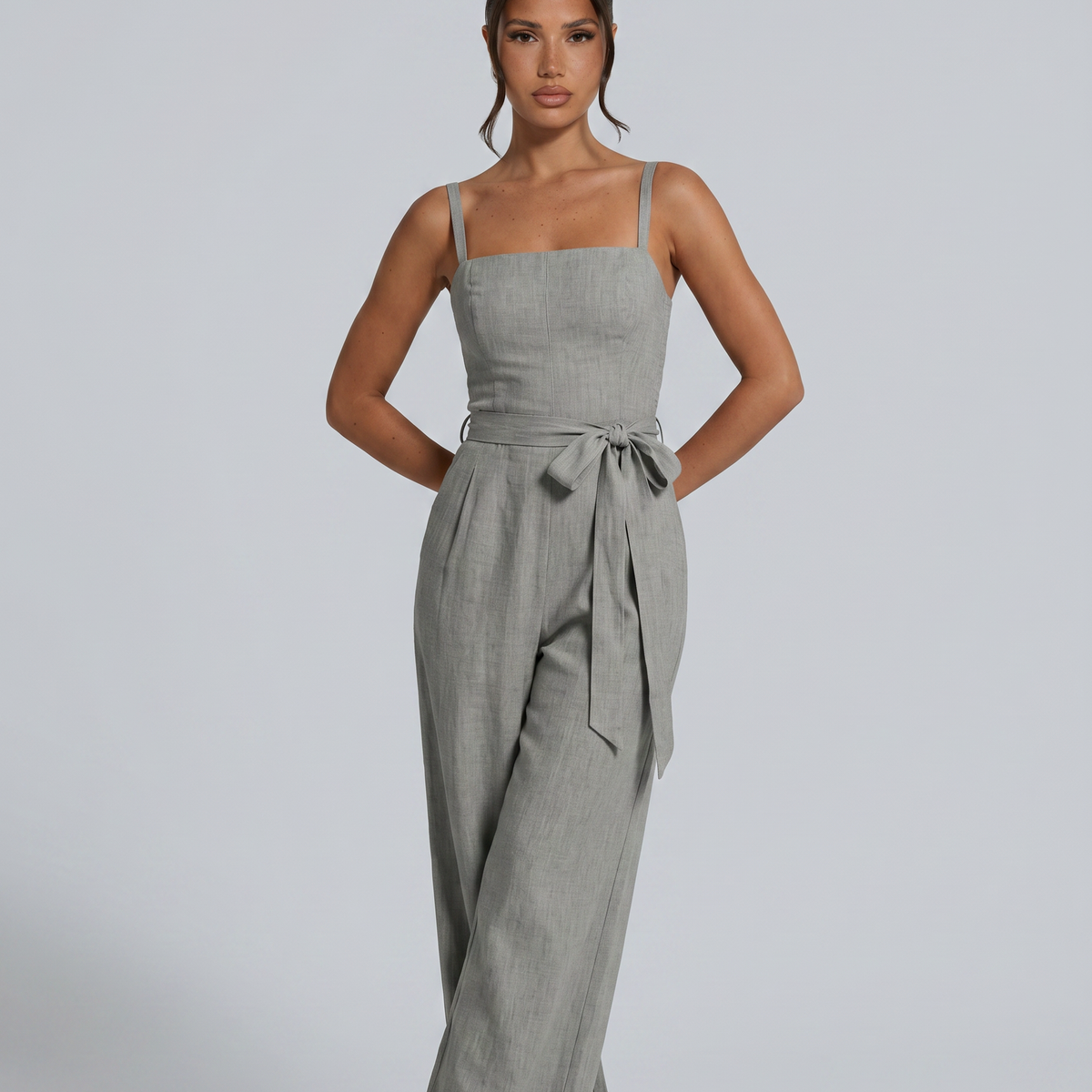 Traci | Wide-Leg Jumpsuit with Tie Waist