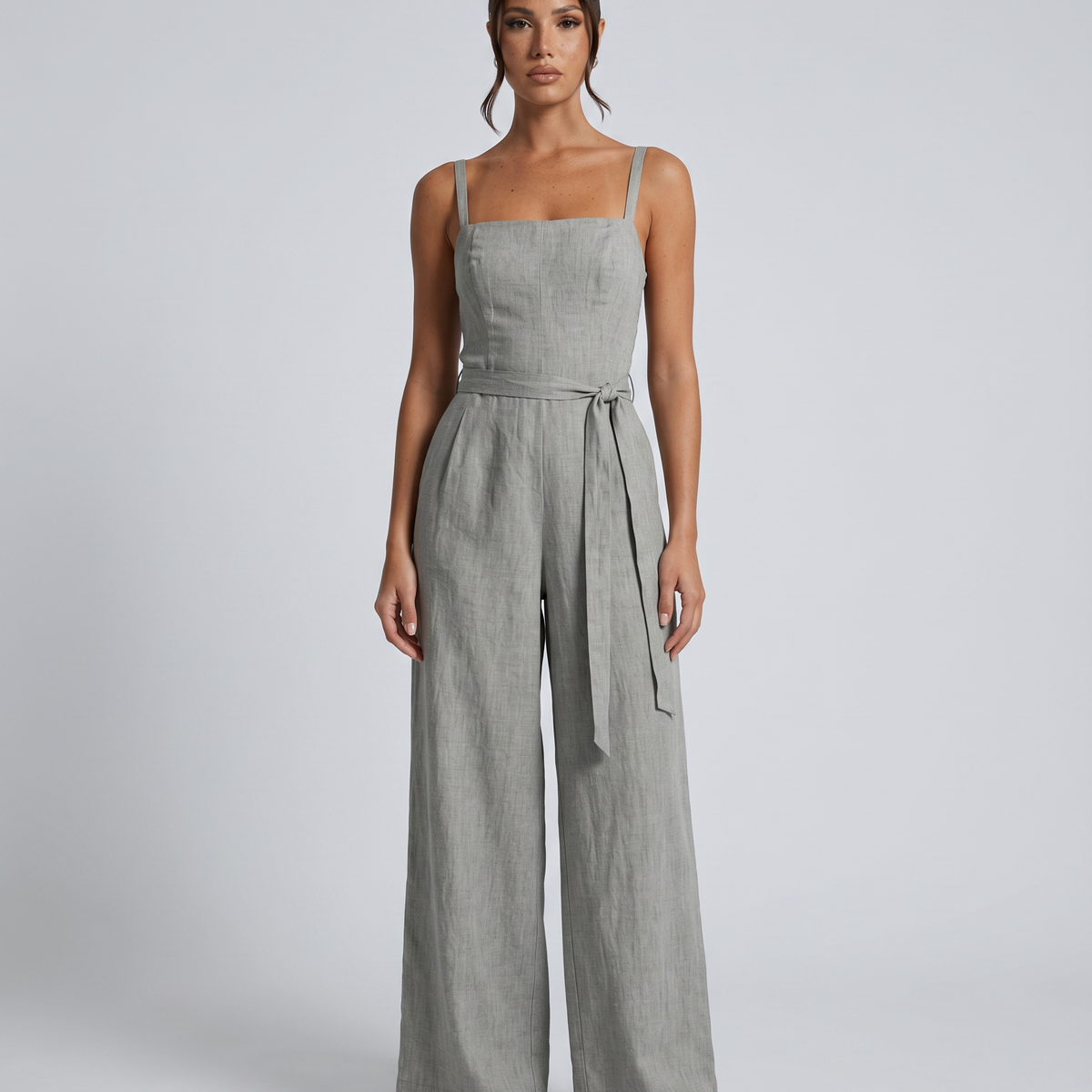 Traci | Wide-Leg Jumpsuit with Tie Waist
