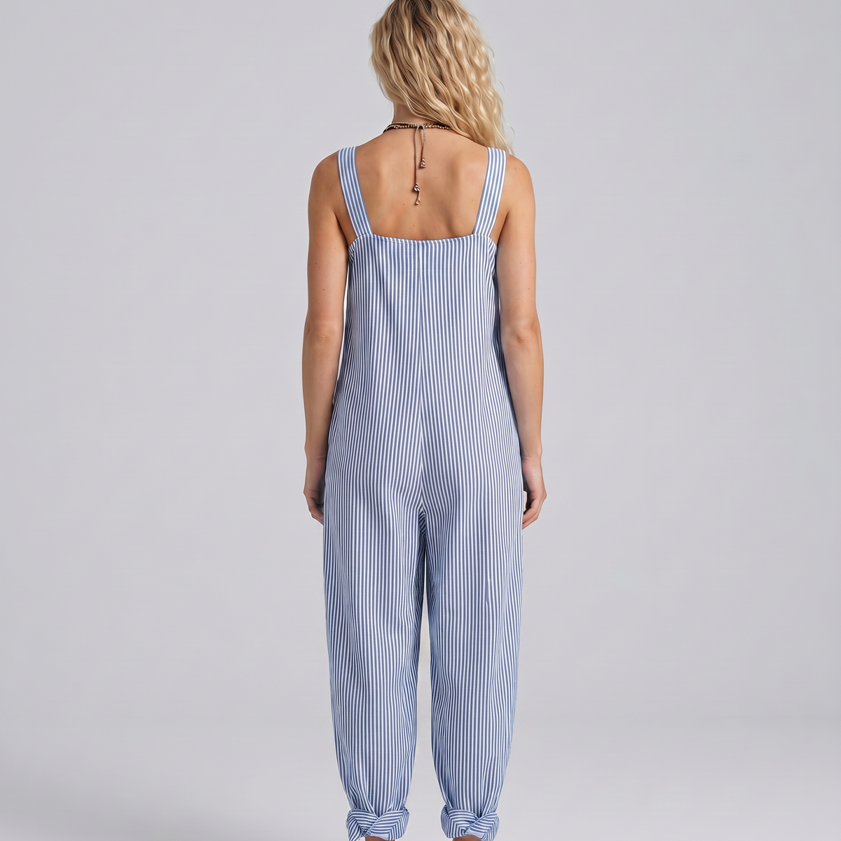 Marlowe | Striped Sleeveless Jumpsuit with Relaxed Fit