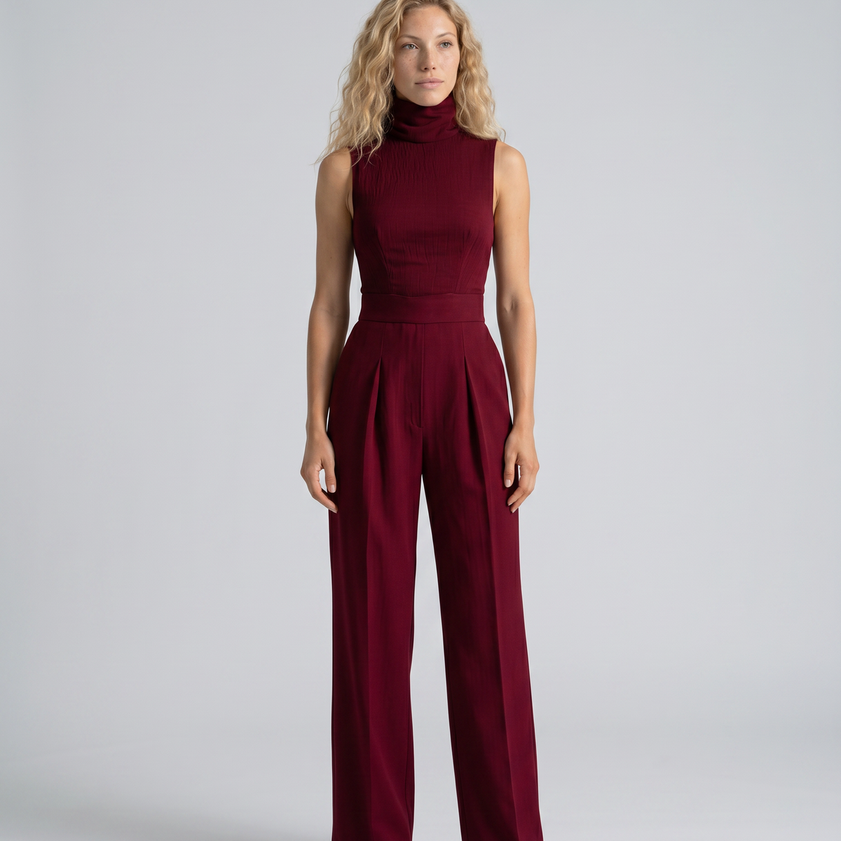 Iris | Sleeveless Wide-Leg Jumpsuit