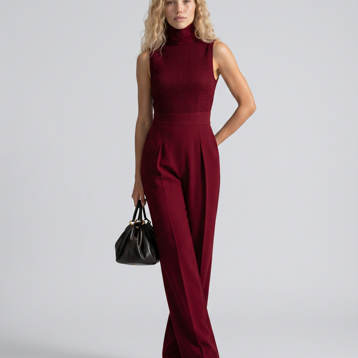 Iris | Sleeveless Wide-Leg Jumpsuit