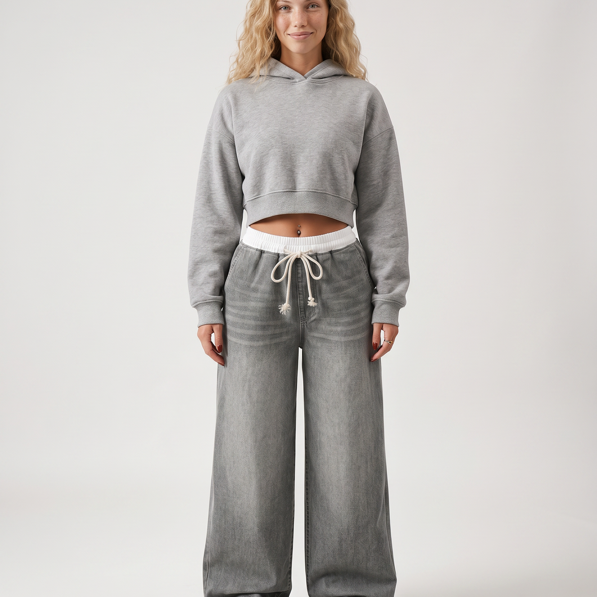 Diane | Wide-Leg Jeans with Drawstring Waist