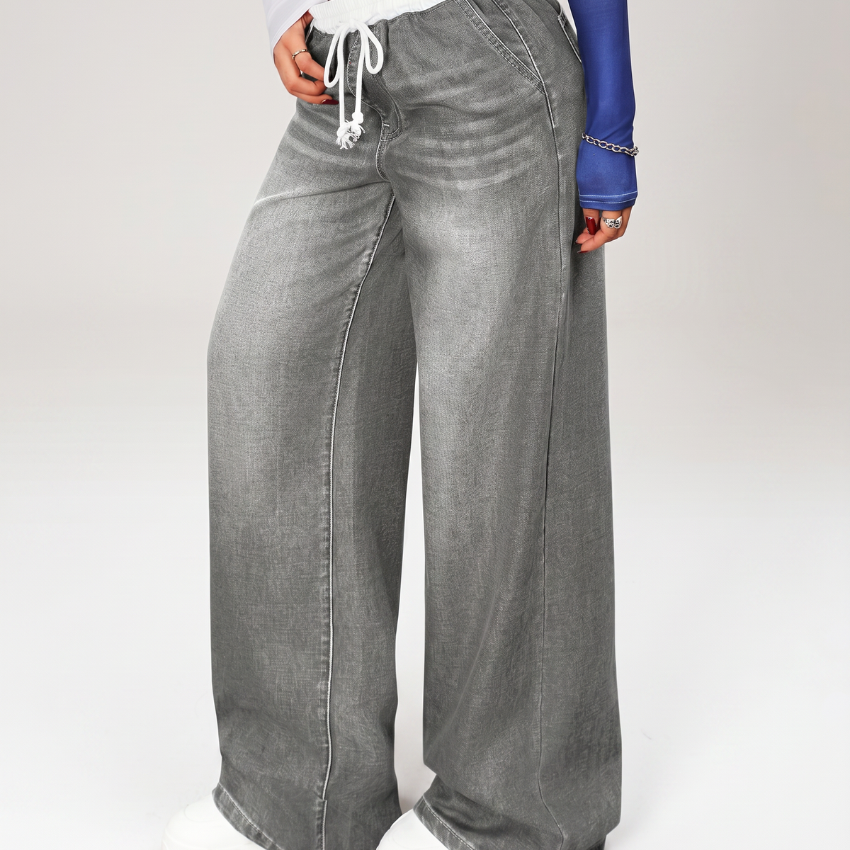 Diane | Wide-Leg Jeans with Drawstring Waist