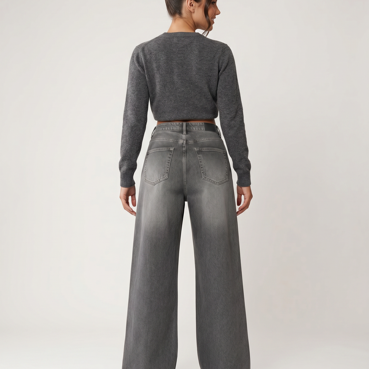 Tricia | Wide-Leg Jeans with Distressed Detail
