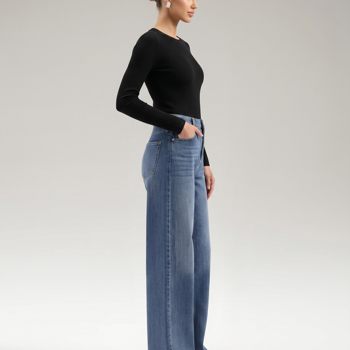Celia | Wide-Leg Jeans with Belt Loops