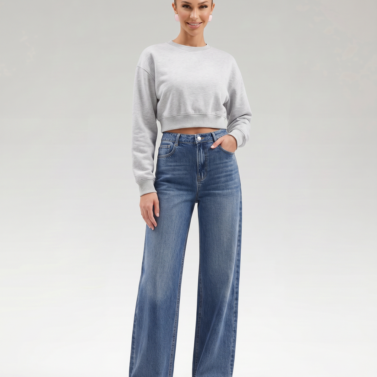 Celia | Wide-Leg Jeans with Belt Loops