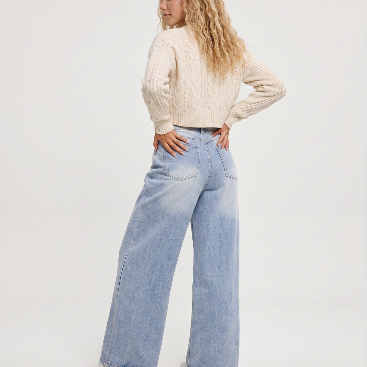 Luz | Wide-Leg Jeans with Front Pockets