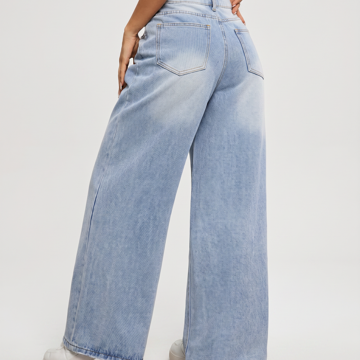 Luz | Wide-Leg Jeans with Front Pockets