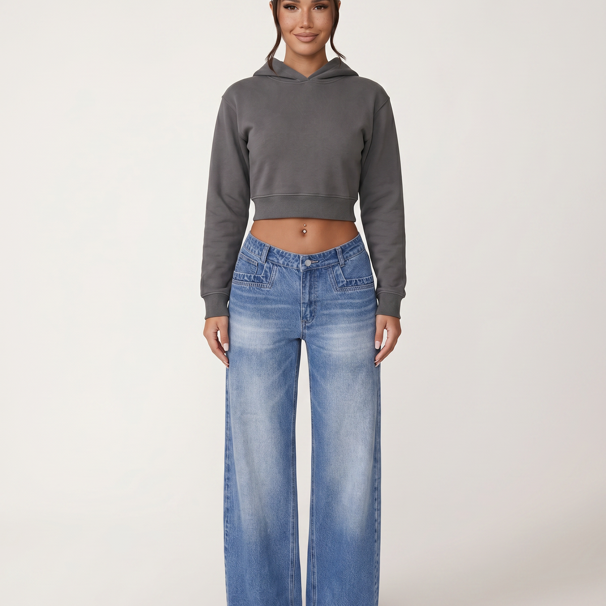 Gail | Wide-Leg Jeans with Front Pockets