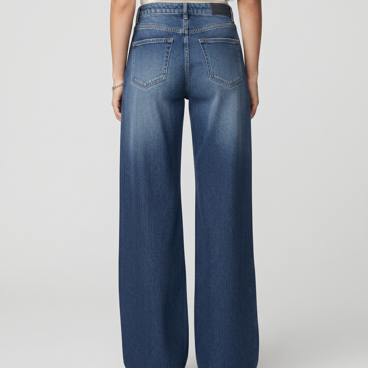 Jewell | Wide-Leg Jeans with Front Pockets